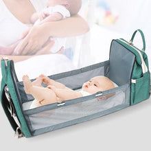 Load image into Gallery viewer, Baby BedPack™ Diaper Backpack With Changing Bed
