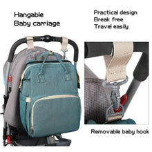 Load image into Gallery viewer, Baby BedPack™ Diaper Backpack With Changing Bed
